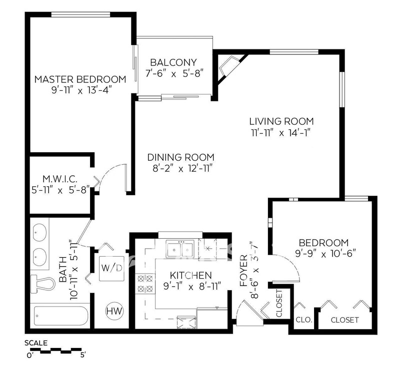 温哥华西区 两室一厅公寓 招租