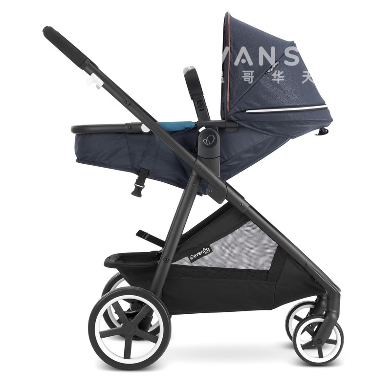 9成新婴儿车加婴儿篮