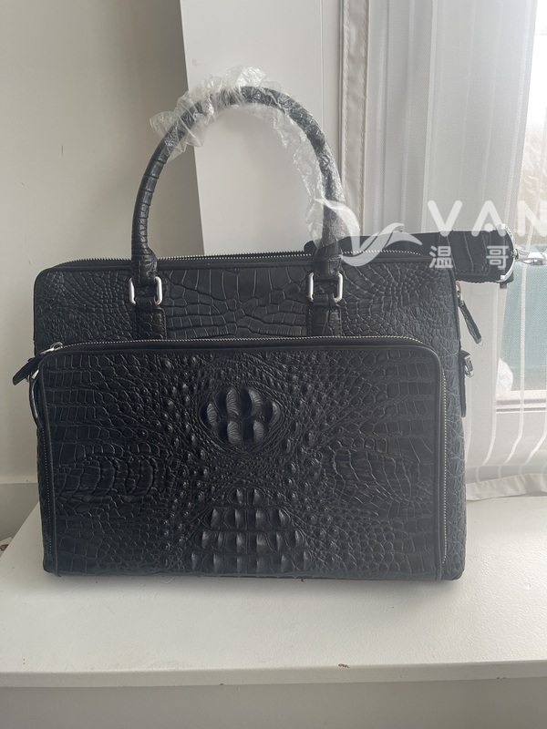 未使用全新 文件公文包(全真皮) $500