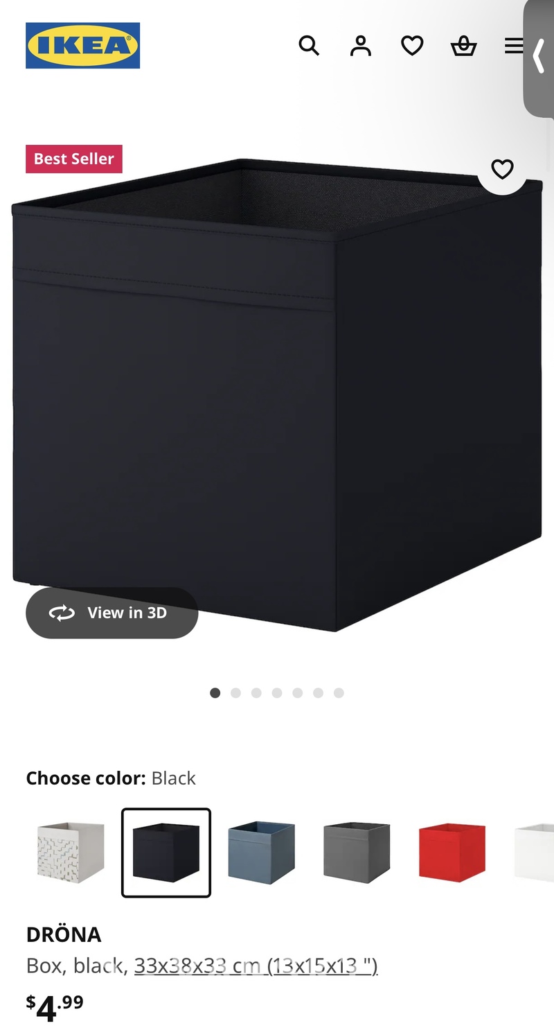 出宜家竖版四格子柜（送四个抽屉）