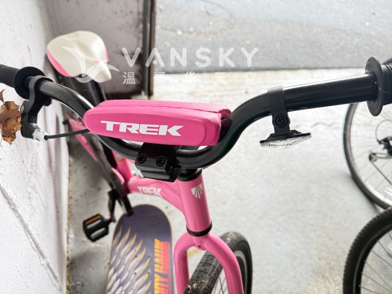 女童粉色自行车