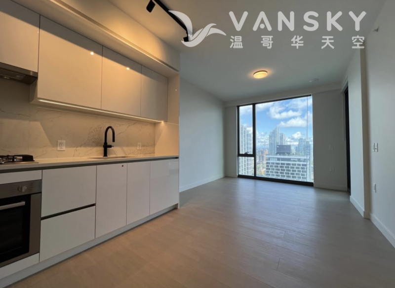 全新本拿比中央公园公寓一室一书房出租