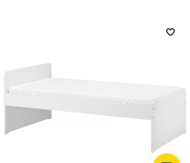 IKEA 白色单人床架