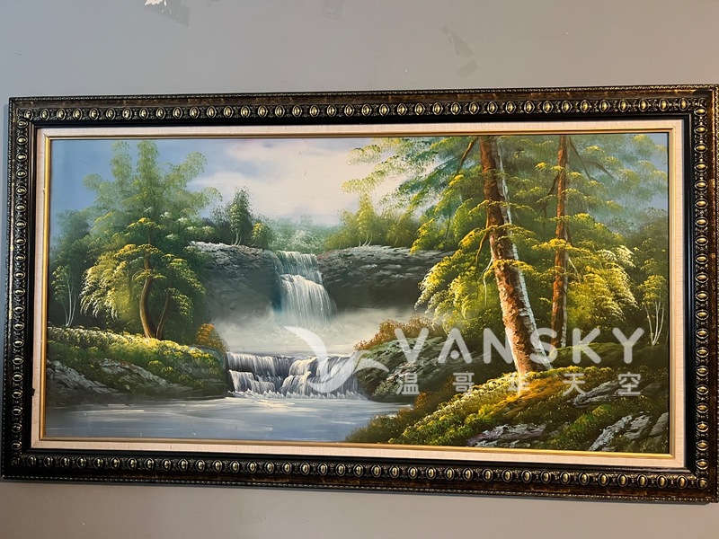 手绘风景油画一副