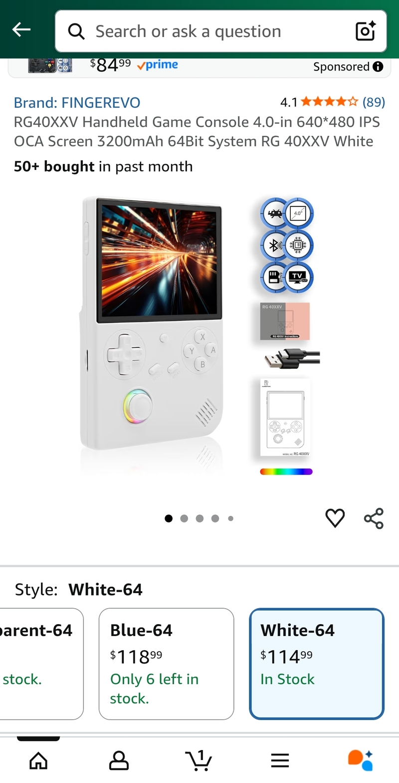 售 anbernic rg40xxv 掌機 送保護套