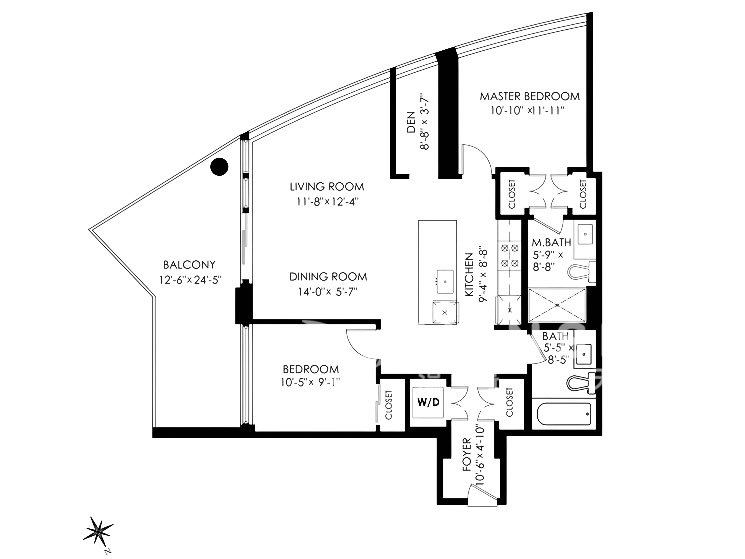 本拿比核心Solo District超千尺2b2b1d侧卧招室友带车位