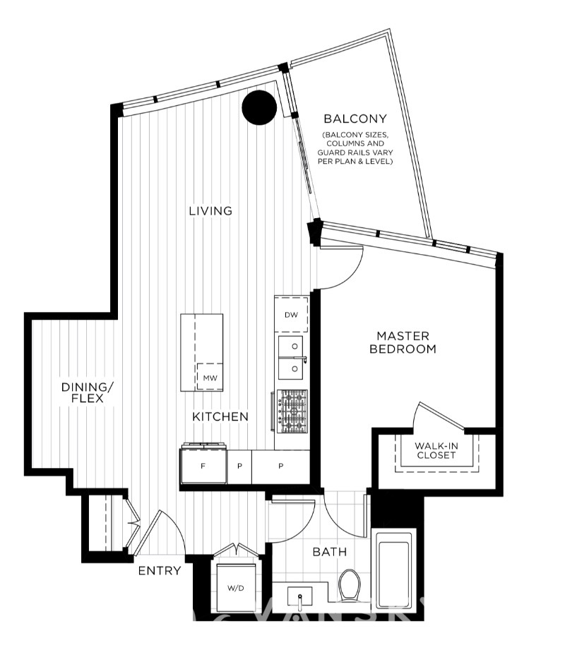 本拿比1年新公寓1房1卫
