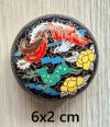 清代景泰蓝鎏金粉盒 $80 (6x2 cm ) 
