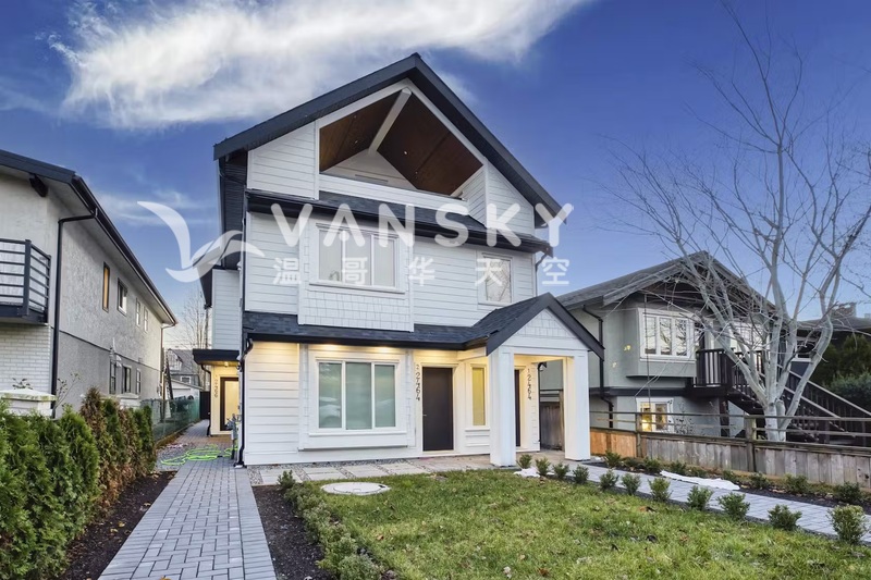 温哥华全新豪华南向地面两房一卫出租