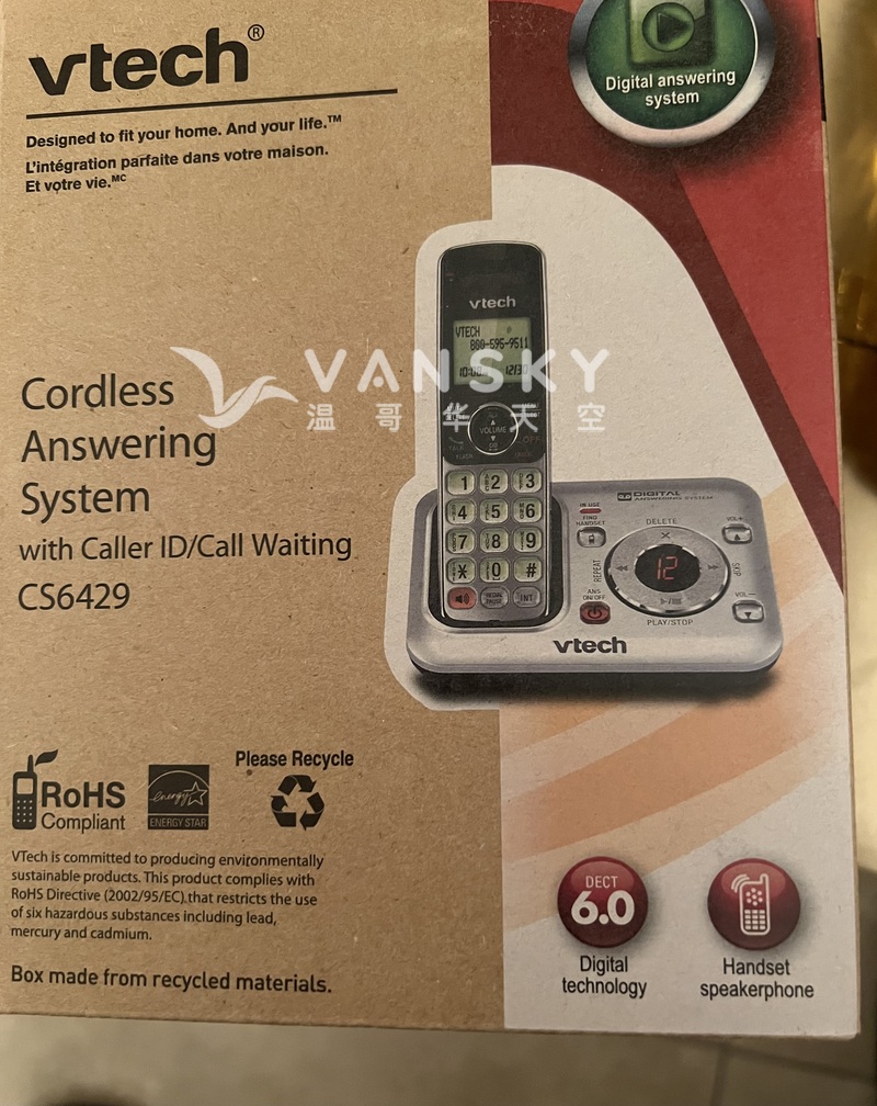 全新无绳来电显示/呼叫等待应答系统$35