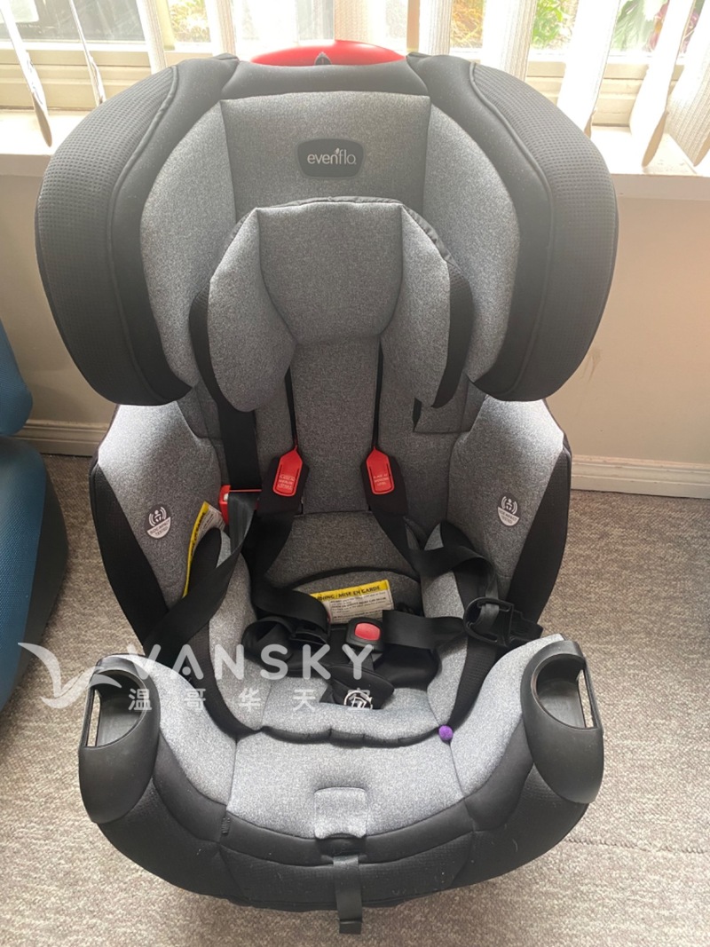9成半新，EvenFlo儿童安全座椅